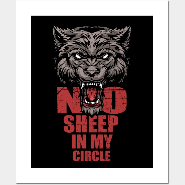 No Sheep in my Circle Wall Art by ActiveNerd